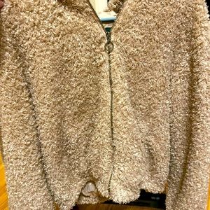Fuzzy light weight jacket